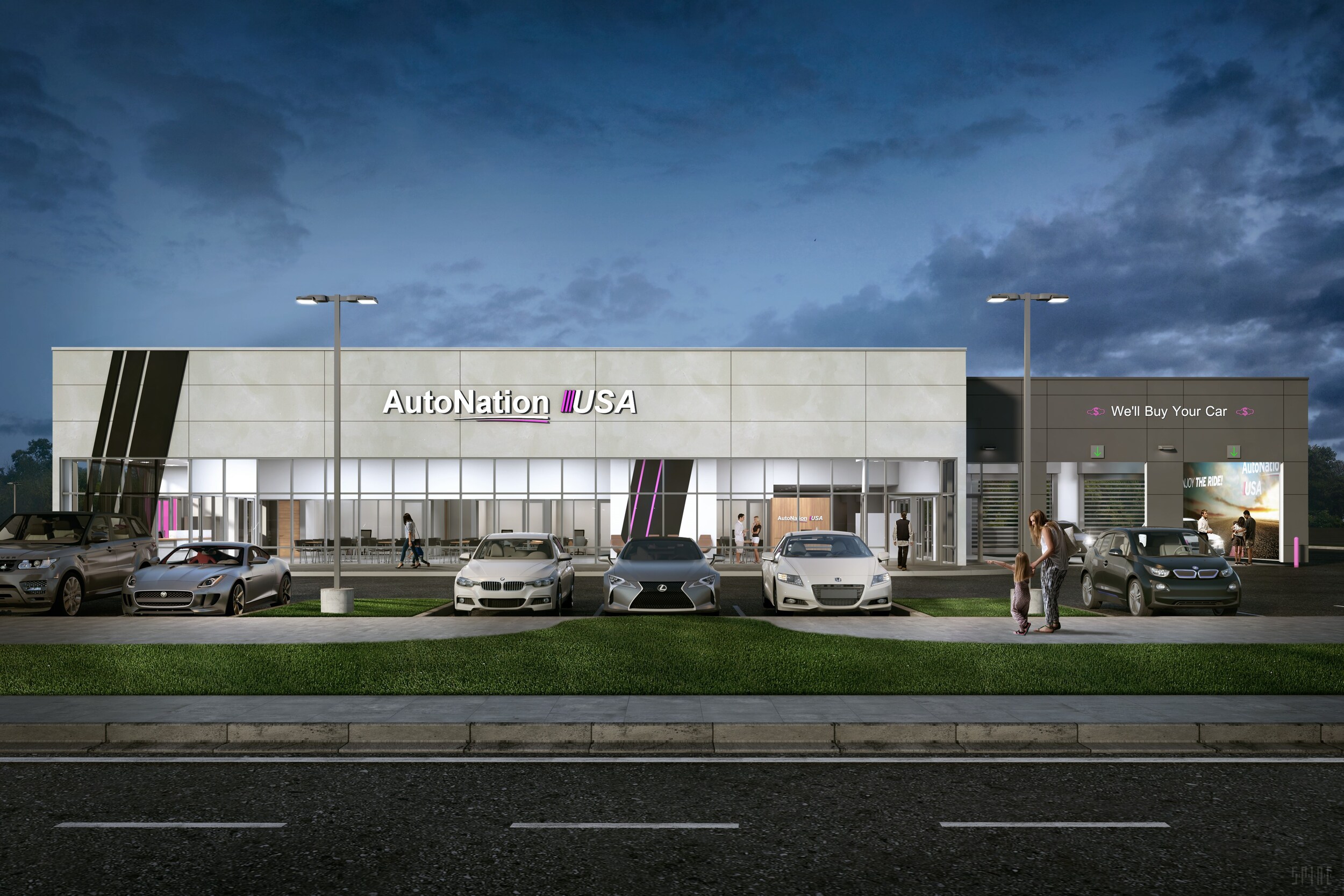 Exterior view of AutoNation USA Chandler